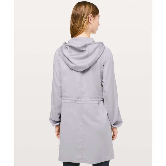 LULULEMON City Stroll Jacket Silverscreen Purple Gray Sz 12 {3M20} - Picture 4 of 8